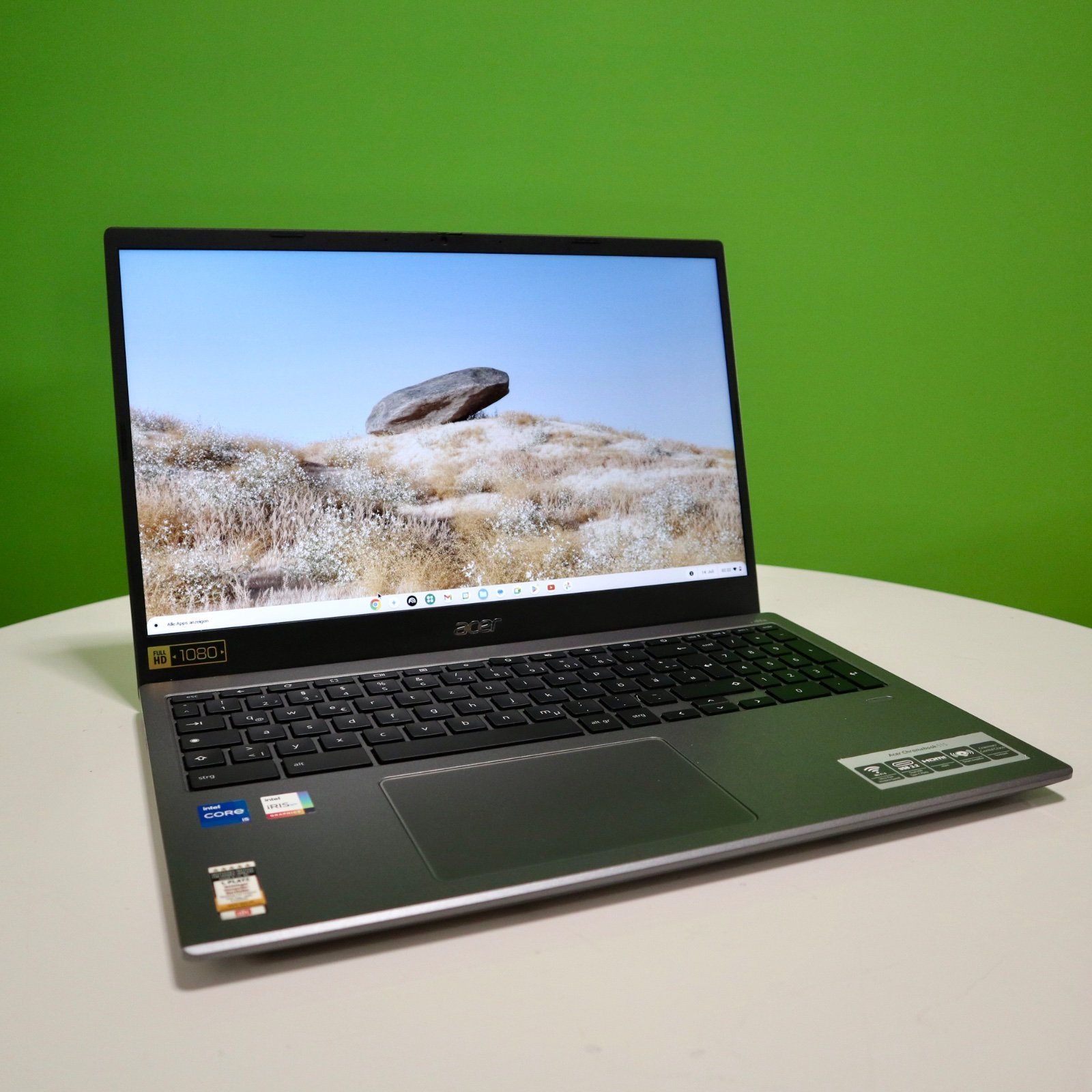 Acer Chromebook 15.6" FHD Touch i5-1135G7 8GB 512GB SSD · 512GB PCIe NVMe SSD · Steel Gray