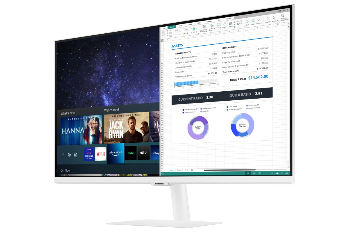 Samsung Smart Monitor M5 27" Full HD VA WLAN Weiß · Gebraucht