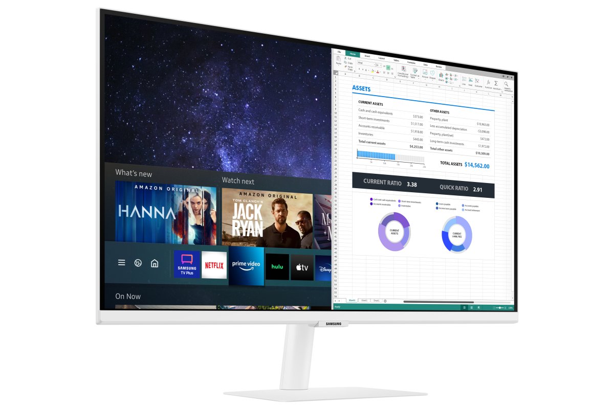 Samsung Smart Monitor M5 27" Full HD VA WLAN Weiß · Gebraucht