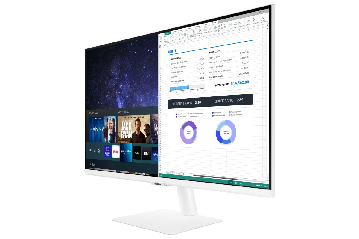 Samsung Smart Monitor M5 27" Full HD VA WLAN Weiß · Gebraucht