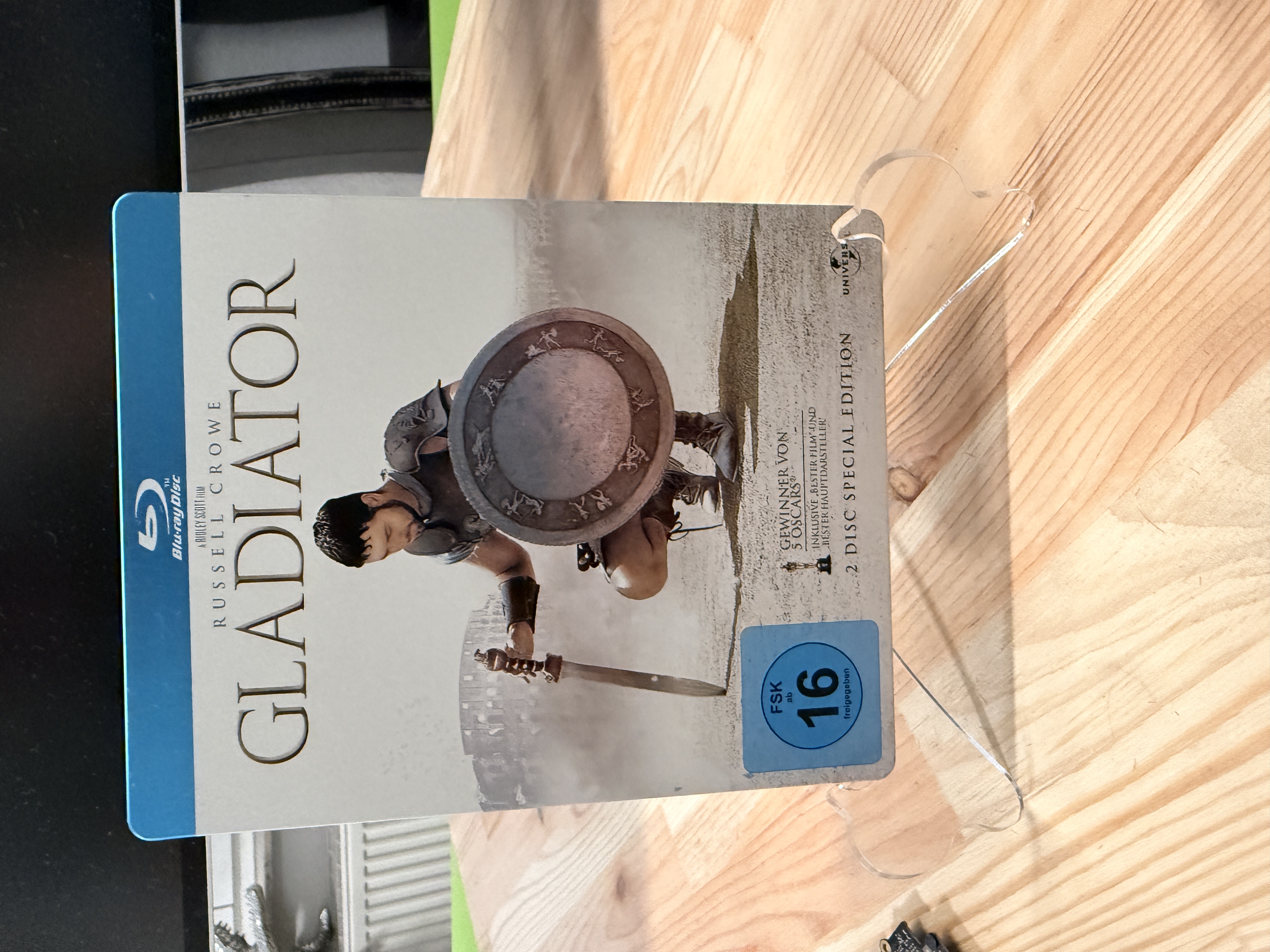 Gladiator (Blu-ray, 2-Disc, 2009) Steelbook German Import NEW