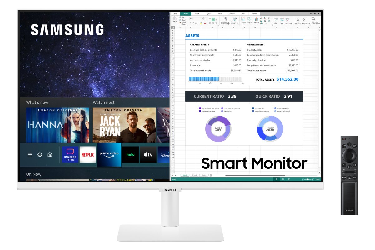 Samsung Smart Monitor M5 27" Full HD VA WLAN Weiß · Gebraucht