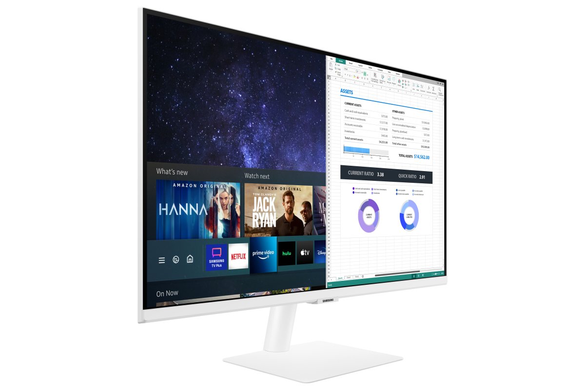 Samsung Smart Monitor M5 27" Full HD VA WLAN Weiß · Gebraucht