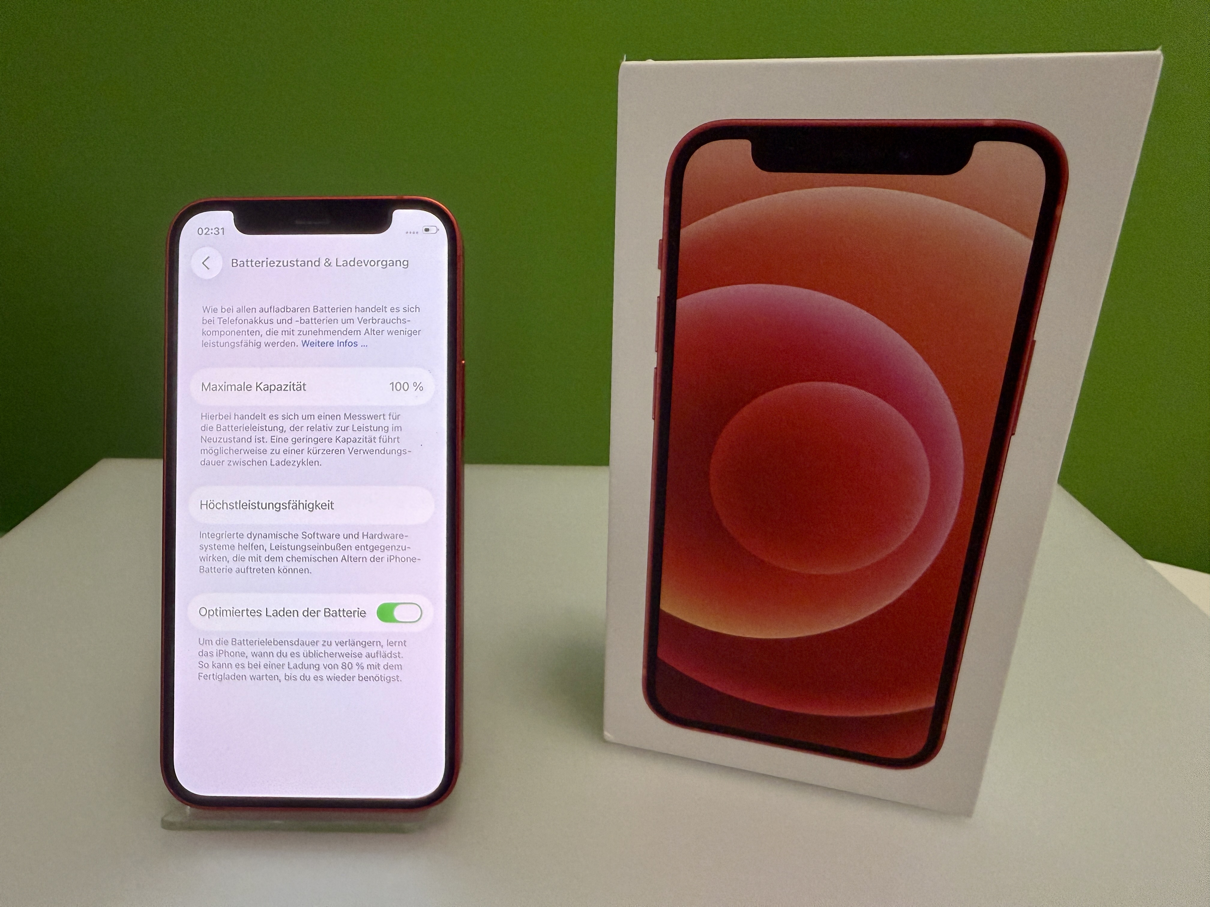Apple iPhone 12 Mini 128GB Schwarz · 5G · IP68 · 128GB · Rot (§25a)